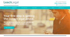 Desktop Screenshot of leachlegal.com.au